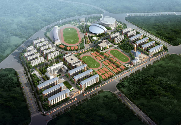 高新教育集團(tuán)大余衡水實(shí)驗(yàn)學(xué)?？傮w設(shè)計(jì)鳥瞰圖